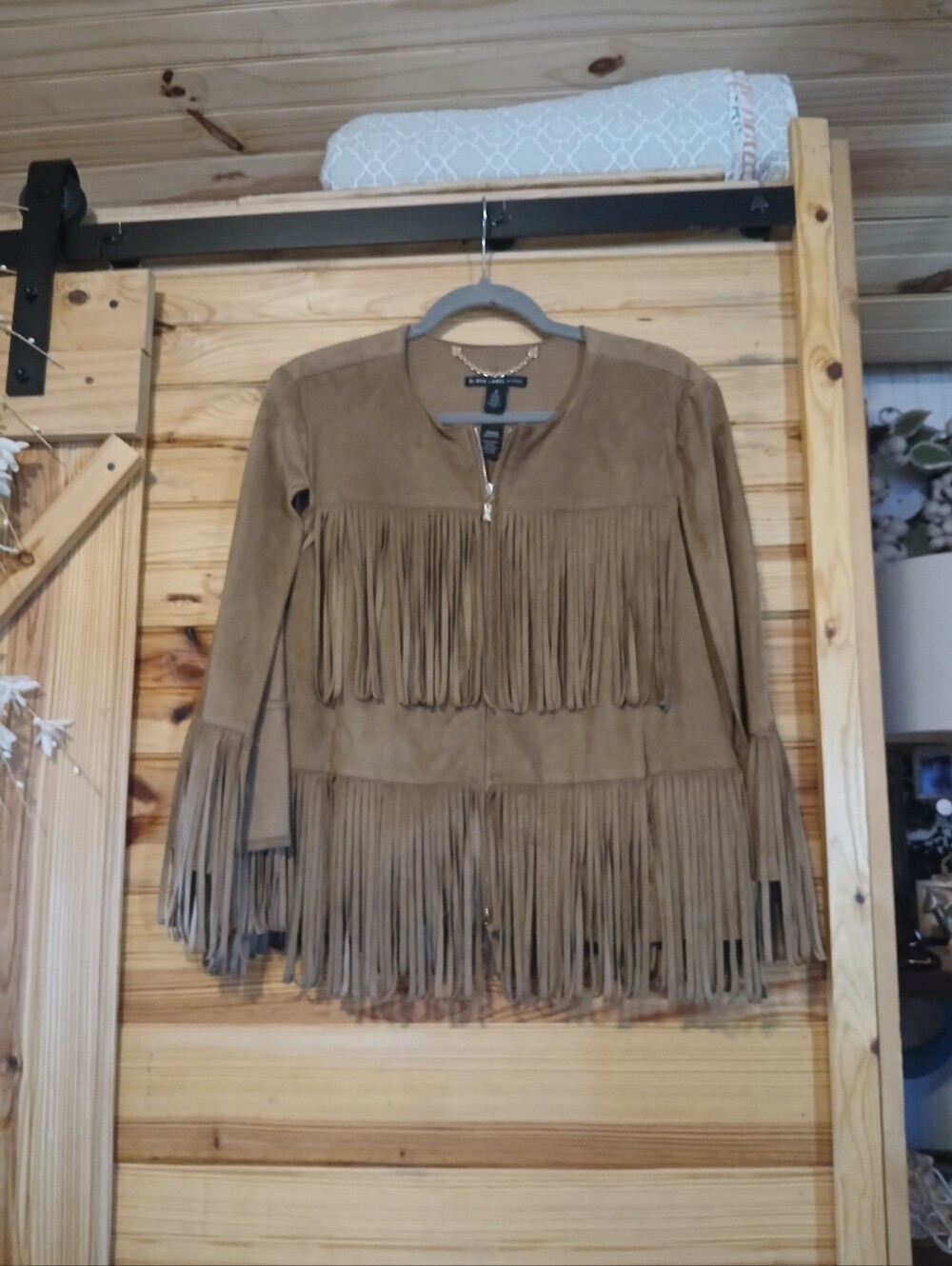 Chicos Tan Jacket Size 2